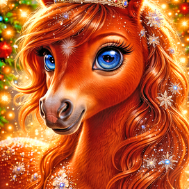 Красная лошадь