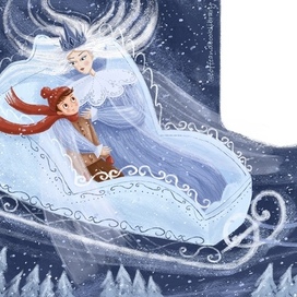 Иллюстрация для книги «Снежная королева» Г. Х. Андерсена