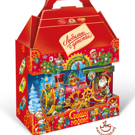 Красная стрела - новогодняя упаковка для сладостей