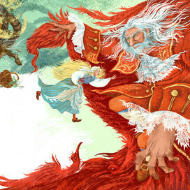 Иллюстрация к книге "Плащ Тролля" Анны Валенберг