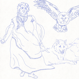 Фэнтези "Нити судьбы". Карточка персонажа. Хона и Лоу.