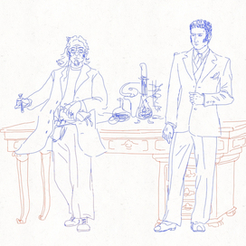 Фэнтези "Нити судьбы". Карточка персонажа. Шелон и доктор.