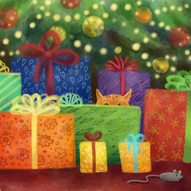 Новогодний котик 5