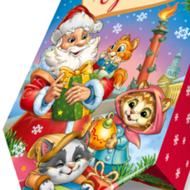 Петербург - картонная новогодняя упаковка для сладостей