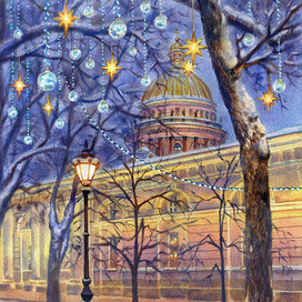 Под фонарем. Конногвардейский бульвар