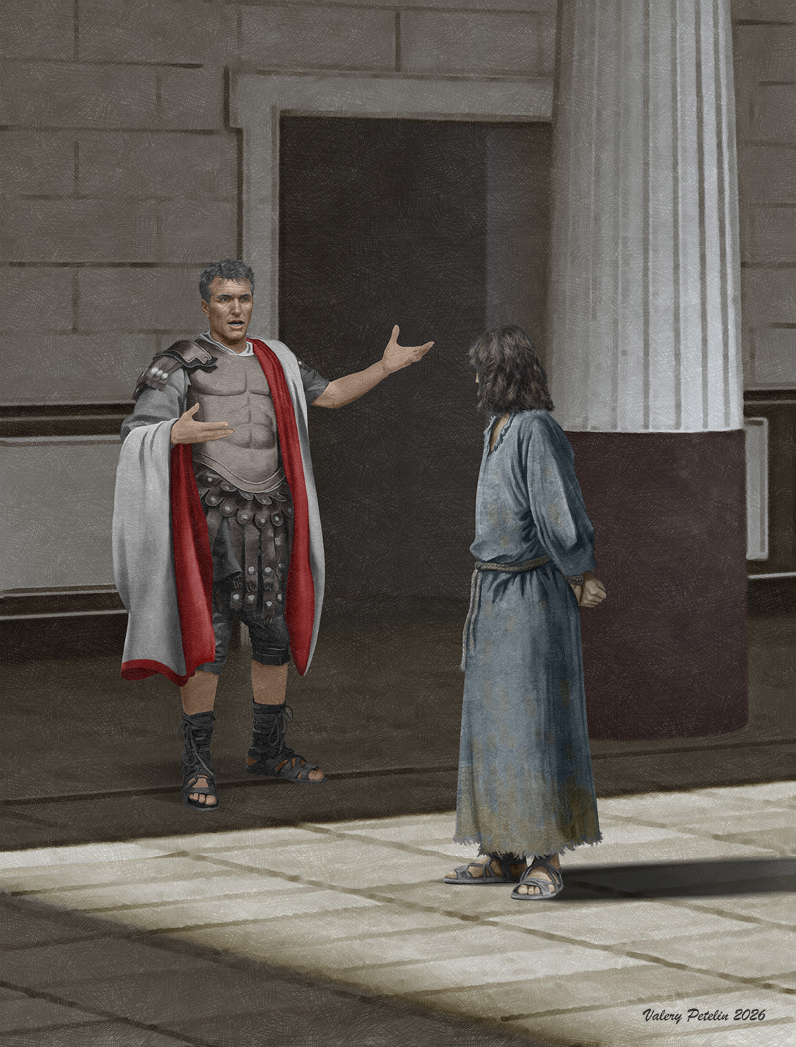 Illustrations for Mikhail Bulgakov's novel "The Master and Margarita." Chapter Two (What is truth?)