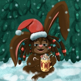 Шоколадный Новогодний Заяу