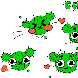 стикеры "Кактус"