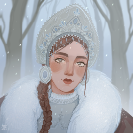 Зимняя красавица • Иллюстрация