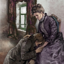 Раскольников с матерью