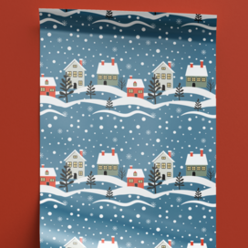 Бесшовный паттерн для упаковочной бумаги, ткани и др.