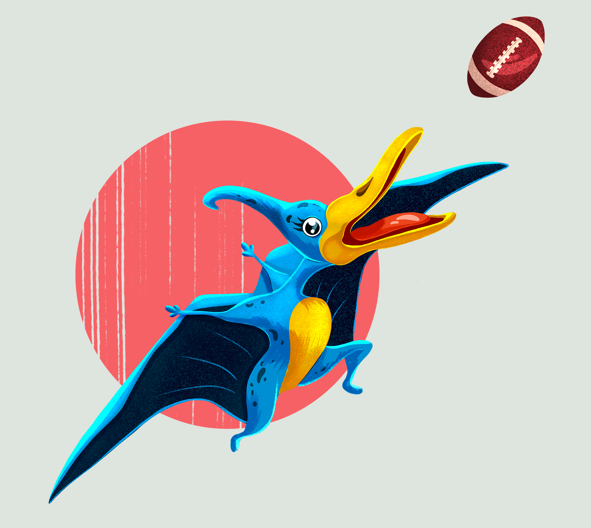 Птеродактиль — игрок в регби