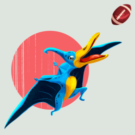 Птеродактиль — игрок в регби