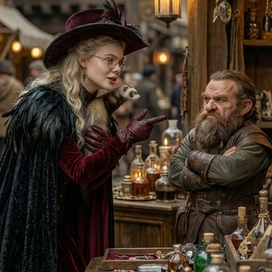 Волшебница с хорьком