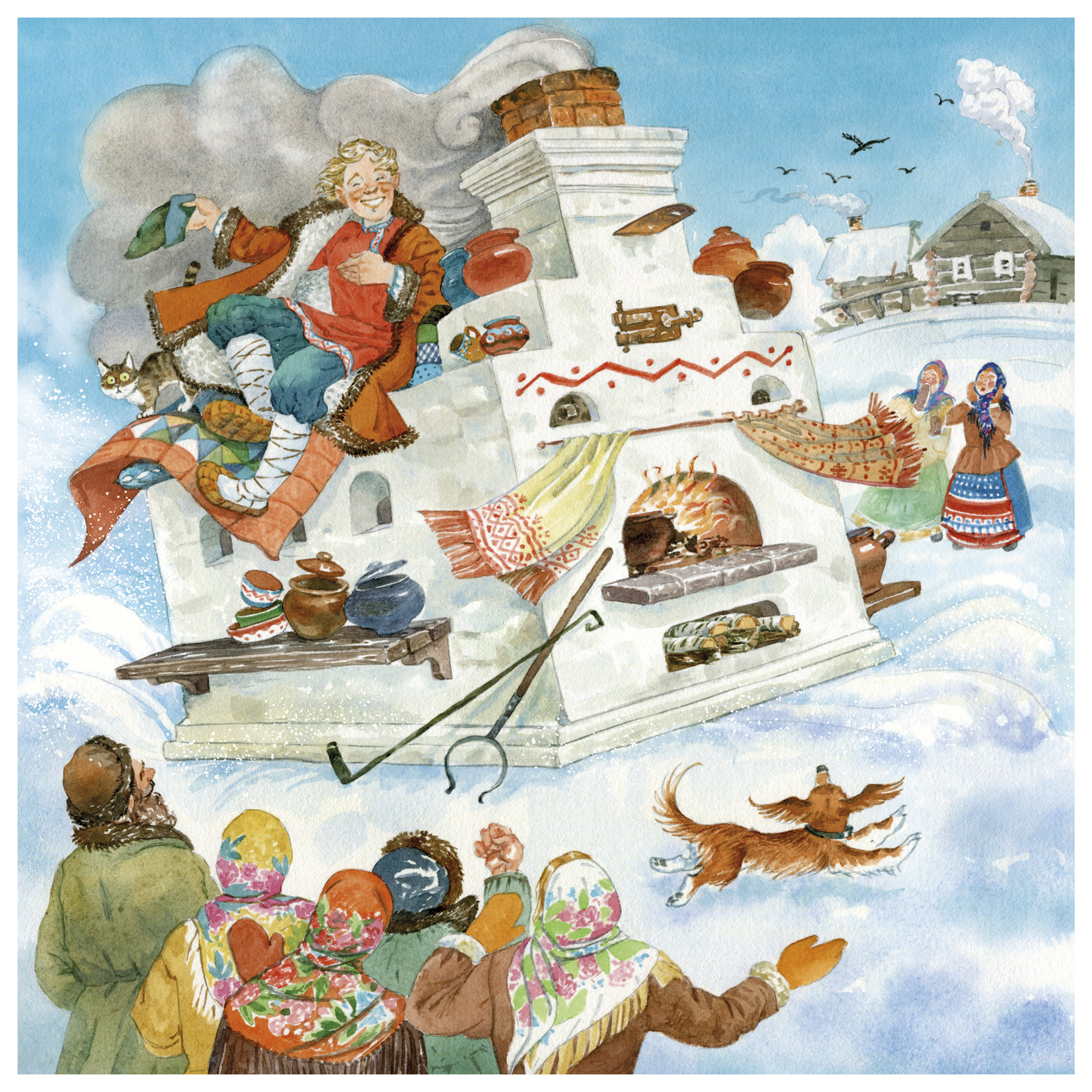 Емеля на печке