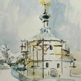 В Суздале. Этюд 