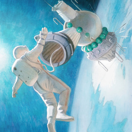 Первый выход в открытый космос. СССР, Леонов.