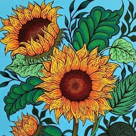 Подсолнухи