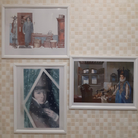 Книжная графика в интерьере