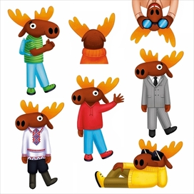 Бренд-персонаж Лось для республики Марий Эл