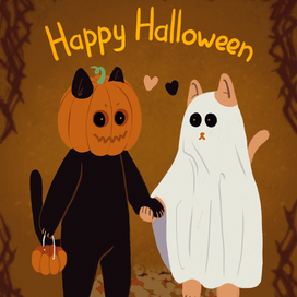 Открытка на Хэллоуин