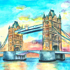 Скетч Тауэрский мост