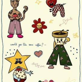 Стикеры “Crazy little things”