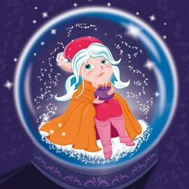 Новогодний шар с Эльфочкой