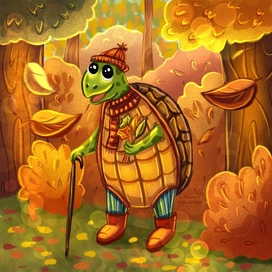 Черепах на прогулке