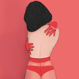 Девушка в красном