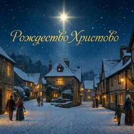 открытка к празднику Рождества