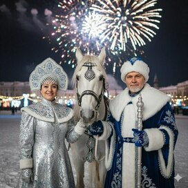 Новогодняя семейная открытка