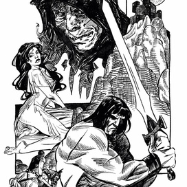 Конан Варвар иллюстрация