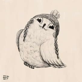 Совёнок в шапке