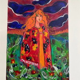 Картина акрилом