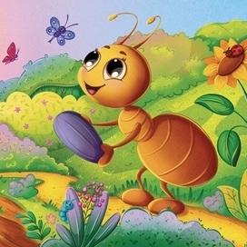 Разворот тактильной книги Букашки