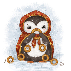 Иллюстрация пингвина