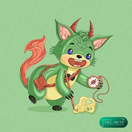 3 Иллюстрация из серии "Монстрик Тибуташка"