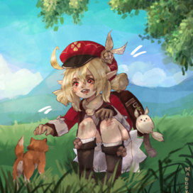 Кли с котенком.