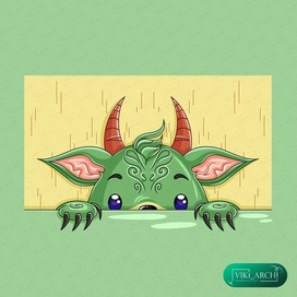 4 Иллюстрация из серии "Монстрик Тибуташка"