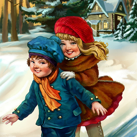 зимняя иллюстрация