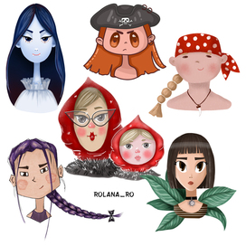 Персонажи в разных стилях