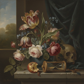 Время. стиль Яна Давидса де Хема