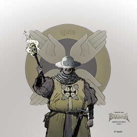 Графический роман «Ведьма» визуальная концепция ордена инквизиторов.