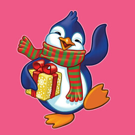 пингвин на фантик