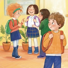 Иллюстрация для книги "Ящерица жарит чипсы" 