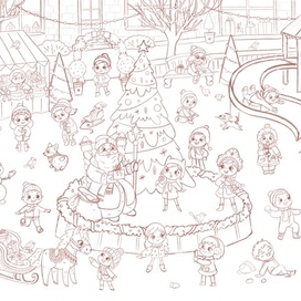 Новогодний виммельбух 