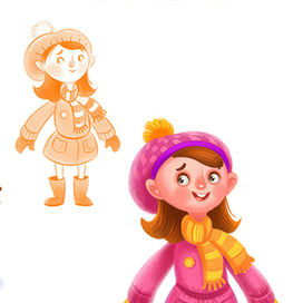 Снеговик и Маша