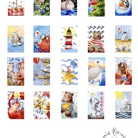 Набор наклеек "Океан добра