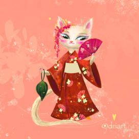 Очаровательная кошечка